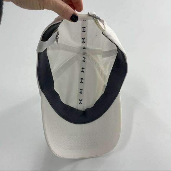 UNDER ARMOUR Women Free Fit White Embroidered "USA" Baseball Golf Tennis Cap NWT - Picture 5 of 8